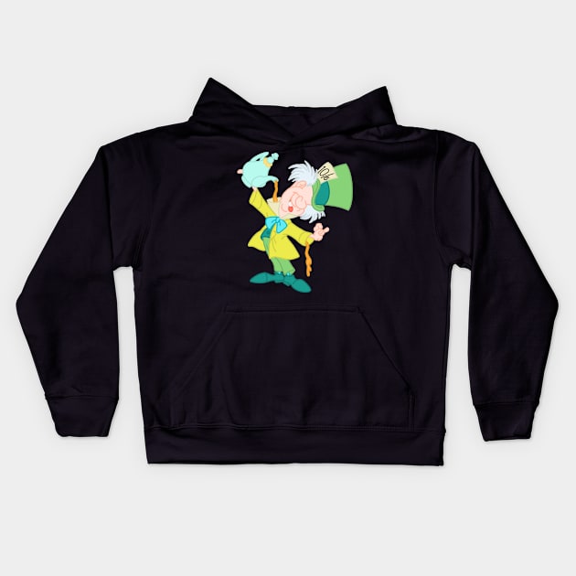 Mad Hatter Kids Hoodie by VinylPatch